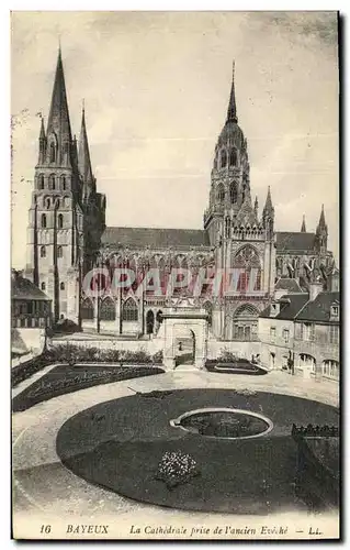 Cartes postales Bayeux La Cathedrale Prise de L ancien Eveche