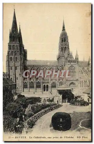 Cartes postales Bayeux La Cathedrale Vue Prise de L Eveche