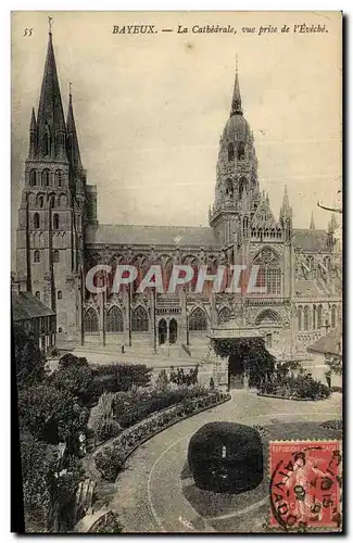 Cartes postales Bayeux La Cathedrale Vue Prise de L Eveche