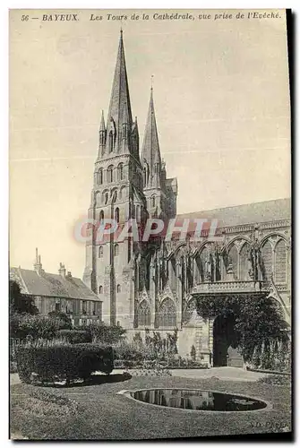 Cartes postales Bayeux La Cathedrale Vue Prise de L Eveche