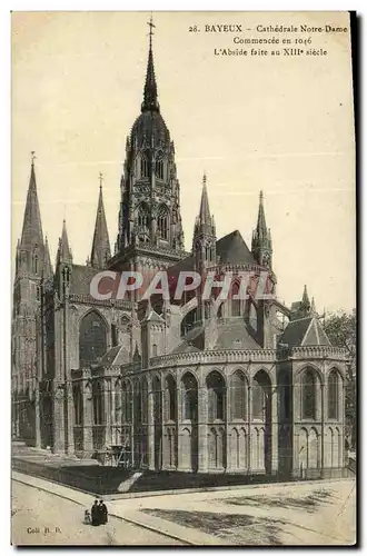 Ansichtskarte AK Bayeux La Cathedrale Notre Dame