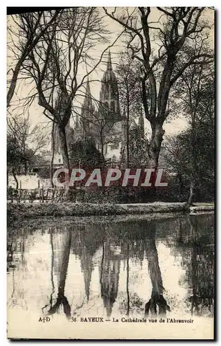 Ansichtskarte AK Bayeux La Cathedrale Vue de L Abreuvoir