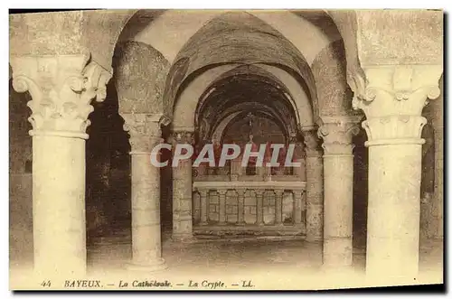 Ansichtskarte AK Bayeux La Cathedrale La Crypte