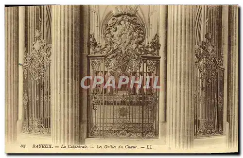 Cartes postales Bayeux La Cathedrale Les Grilles Du Choeur