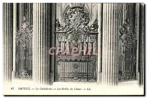 Cartes postales Bayeux La Cathedrale Les Grilles du Choeur