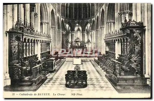 Cartes postales Bayeux de Cathedrale Le Choeur