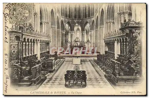 Cartes postales Bayeux de Cathedrale Le Choeur