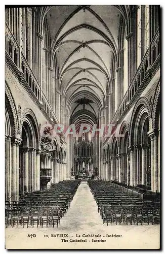 Cartes postales Bayeux La Cathedrale Interieur