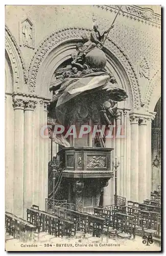 Ansichtskarte AK Bayeux La Cathedrale Interieur La chaire