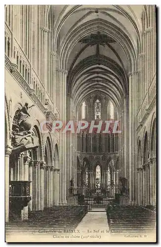 Cartes postales Bayeux La Cathedrale La nef et le choeur