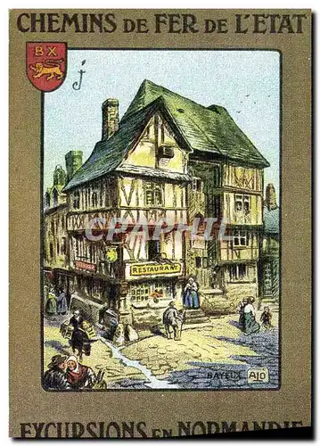 Cartes postales moderne Bayeux Maisons a colombages Restaurant Desormais Office de Tourisme