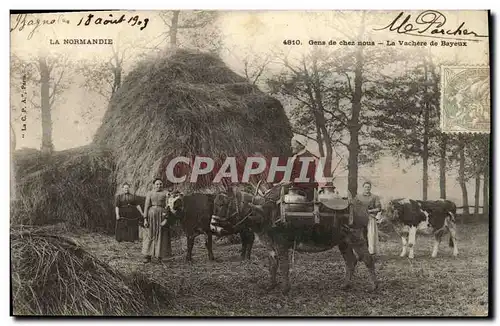 Cartes postales Bayeux La Normandie Gens de Chez Nous La Vachere Folklore TOP