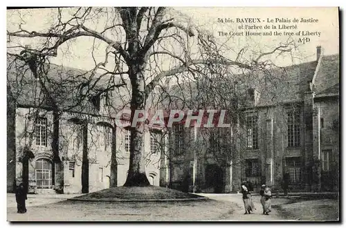 Cartes postales Bayeux Le Palais de Justice et l Arbre de la Liberte