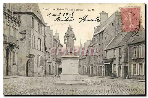 Cartes postales Bayeux Statue d Alain Chartier