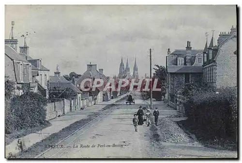 Cartes postales Bayeux La Route de Port en Bessin