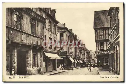 Cartes postales Bayeux Rue Saint Martin