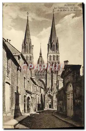 Ansichtskarte AK Bayeux La Cathedrale Vue Prise de la Rue de la Maitrise