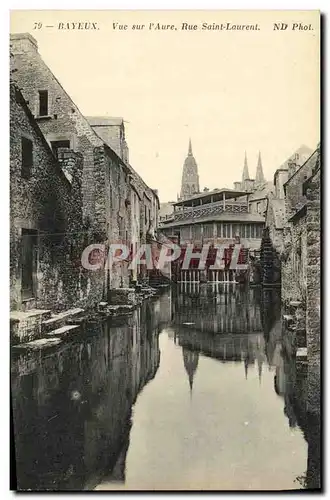 Ansichtskarte AK Bayeux Vue Sur L Aure Rue Saint Laurent