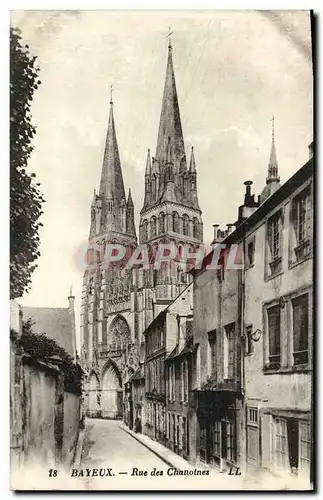 Cartes postales Bayeux Rue des Chanoines