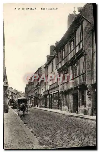 Ansichtskarte AK Bayeux Rue Saint Malo