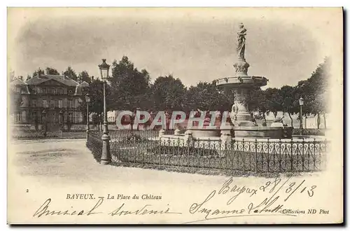 Ansichtskarte AK Bayeux La Place du Chateau