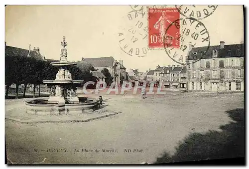 Cartes postales Bayeux La Place du Marche