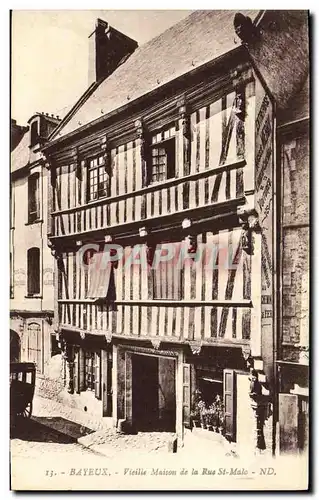 Ansichtskarte AK Bayeux Vieille Maison de la Rue St Malo