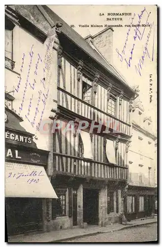 Ansichtskarte AK Bayeux Vieille Maison de la Rue St Malo