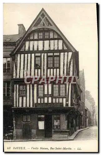 Cartes postales Bayeux Vieille Maison Rue Saint Martin