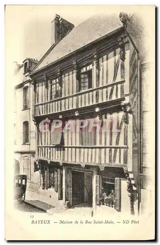 Cartes postales Bayeux Vieille Maison Rue Saint Malo