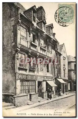 Ansichtskarte AK Bayeux Vieille Maison de la Rue Bienvenue Coiffeur