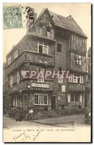 Cartes postales Bayeux Ancienne Maison Rue Saint Martin