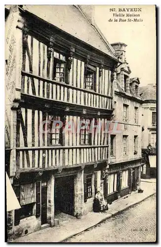 Cartes postales Bayeux Vieille Maison Rue Saint Malo