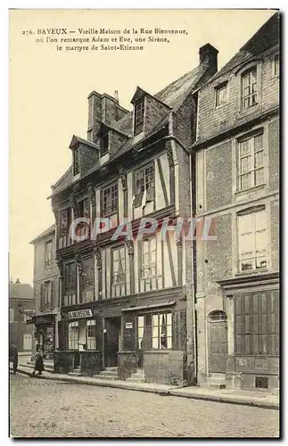 Cartes postales Bayeux Vieille Maison Rue Bienvenue Blanchisserie