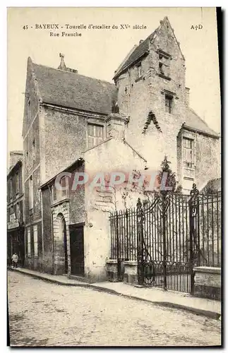 Cartes postales Bayeux Tourelle d Escalier du Rue Franche