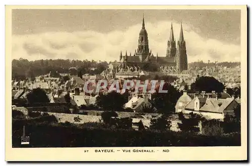 Cartes postales Bayeux Vue generale