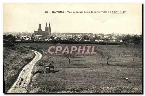 Cartes postales Bayeux Vue generale prise de la Carriere de Saint Vigor