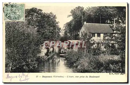 Cartes postales Bayeux L Aure vue prise du Boulevard