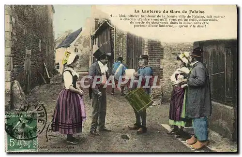 Ansichtskarte AK La Lanterne du Gars de Falaise Folklore Costume