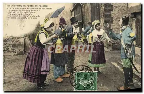 Ansichtskarte AK La Lanterne du Gars de Falaise Folklore Costume