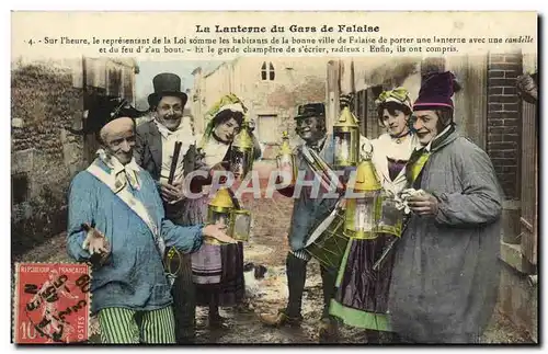 Ansichtskarte AK La Lanterne du Gars de Falaise Folklore Costume