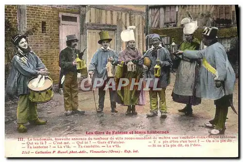 Cartes postales La Gars de Falaise et leurs Lanternes Folklore Costume