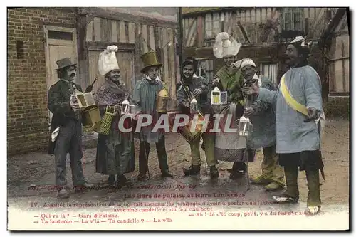 Cartes postales La Gars de Falaise et leurs Lanternes Folklore Costume