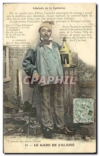 Cartes postales Le Gars de Falaise Folklore Costume