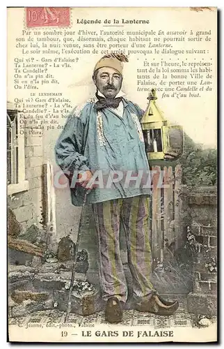 Cartes postales Le Gars de Falaise Folklore Costume