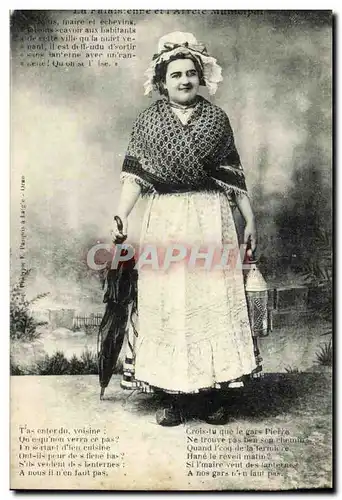 Ansichtskarte AK La Falaisienne et sa Lanterne Folklore Costume