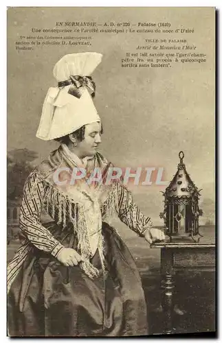 Cartes postales En Normandie A D Falaisienne Folklore Costume