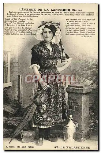 Cartes postales La Falaisienne Folklore Costume