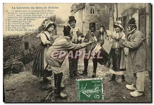 Ansichtskarte AK La Lanterne du Gars de Falaise Folklore Costume