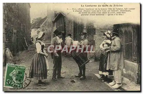 Ansichtskarte AK La Lanterne du Gars de Falaise Folklore Costume